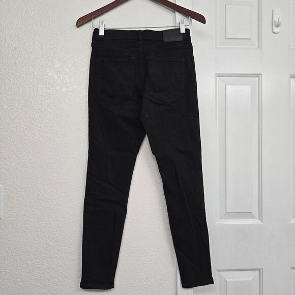 Everlane Mid Rise Skinny Jeans Black Size 27 Ankle Stretch Denim EUC - Picture 5 of 11